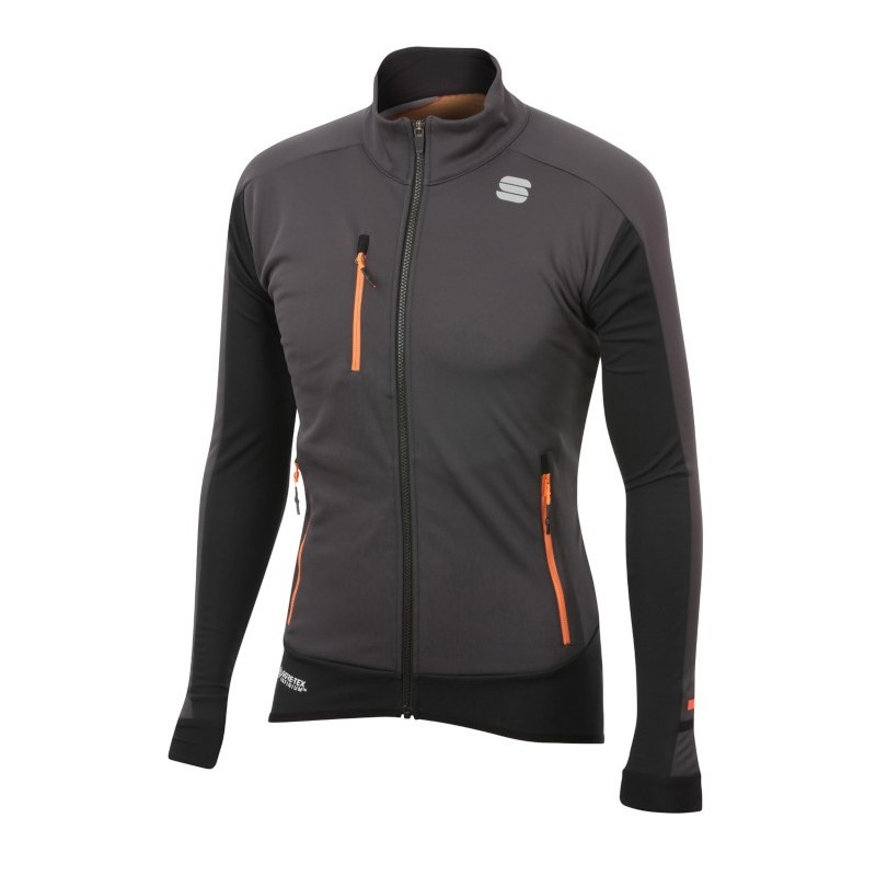 Varm treningsjakke Sportful Apex WS Jacket svart-antrasitt Varm treningsjakke Sportful Apex WS Jacket svart-antrasitt